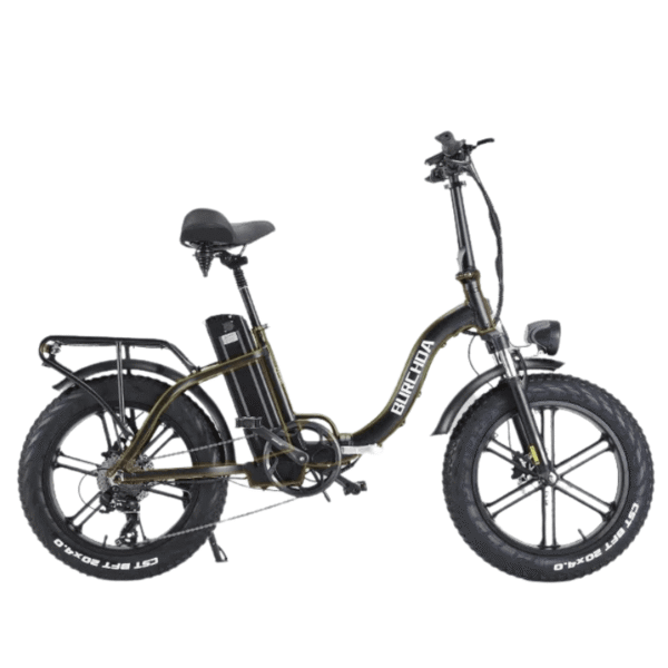 BURCHDAR8S Electric Bicycle 20 * 4.0 inch Unisex Folding Ebike
