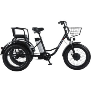 Fat Tire Electric Bicycle 20 Inch 3 Wheel Electric Cargo Bike For Adults
